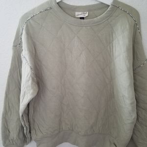 Universal Thread Women's Tan Quilted Top, Size L